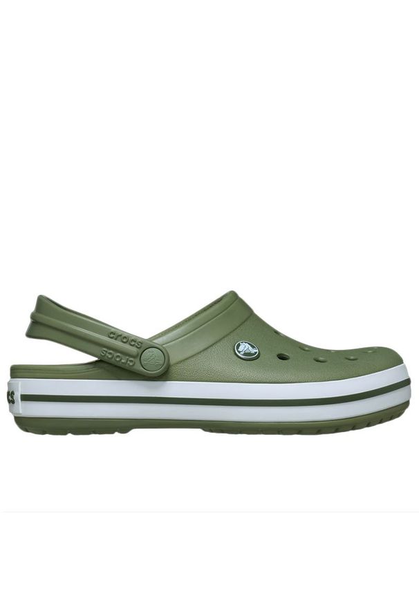 Klapki męskie Crocs Crocband 11016-3BX - zielone. Kolor: zielony. Materiał: materiał. Sezon: lato. Styl: sportowy