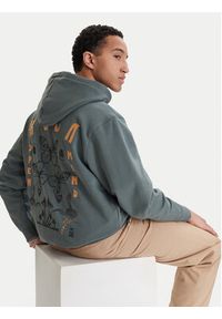 RVCA Bluza Butterfly Poster EVYSF00136 Zielony Boxy Fit. Kolor: zielony. Materiał: bawełna #5