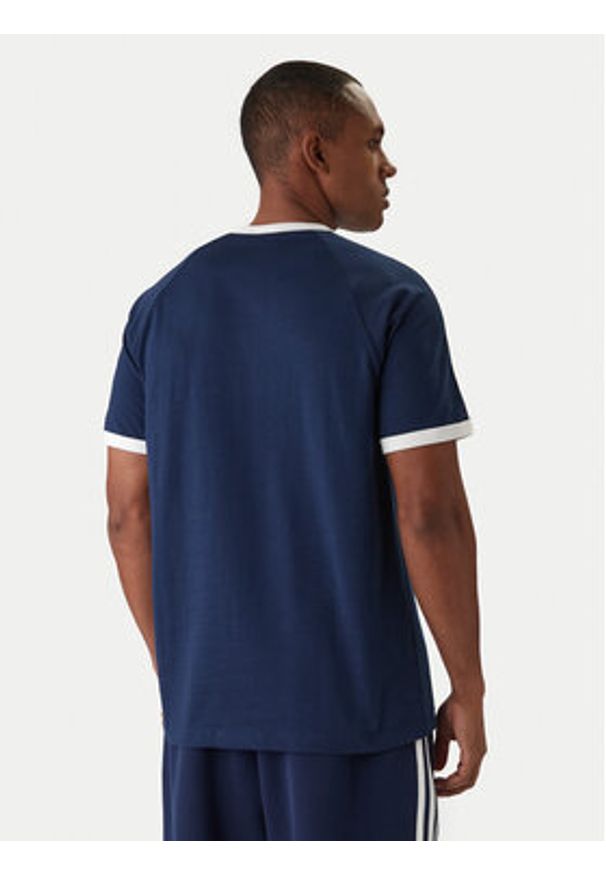 Adidas - adidas T-Shirt 3-Stripes KE3536 Granatowy Regular Fit. Kolor: niebieski. Materiał: bawełna