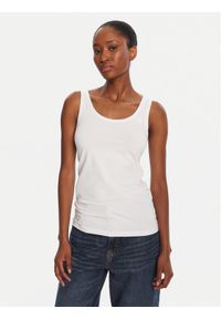 G-Star RAW - G-Star Raw Top Base D07210-3310 Biały Slim Fit. Kolor: biały. Materiał: bawełna
