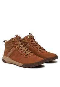 CATerpillar Sneakersy Hex Ready Mid P726105 Beżowy. Kolor: beżowy. Materiał: skóra #4