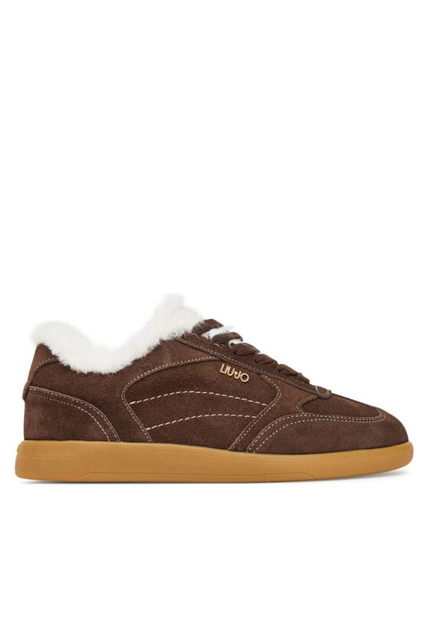 Liu Jo Sneakersy Connor 01 BF5069 PX770 Brązowy. Kolor: brązowy. Materiał: zamsz, skóra