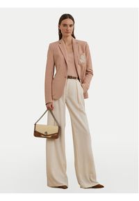 Lauren Ralph Lauren - LAUREN RALPH LAUREN Marynarka 200797305023 Różowy Slim Fit. Kolor: różowy. Materiał: syntetyk, bawełna
