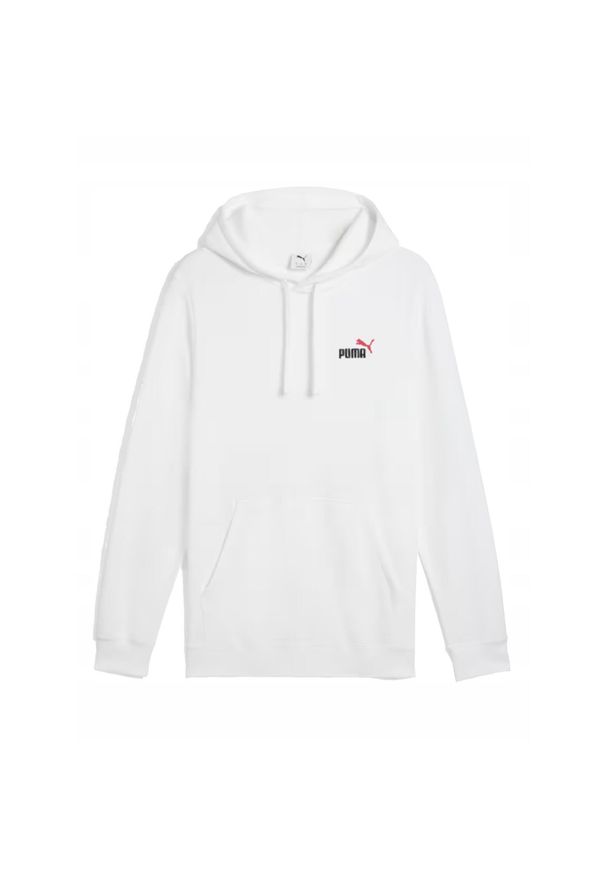 Puma - Bluza dresowa męska PUMA z kapturem. Typ kołnierza: kaptur. Kolor: biały. Materiał: dresówka