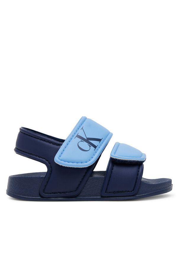 Sandały Calvin Klein Jeans. Kolor: niebieski