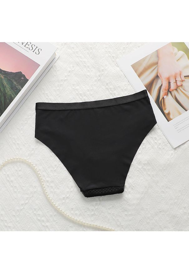 Intica - Figi z siateczki z wysokiej jakości materiału przewiewne i eleganckie Norine. Kolor: czarny. Materiał: materiał