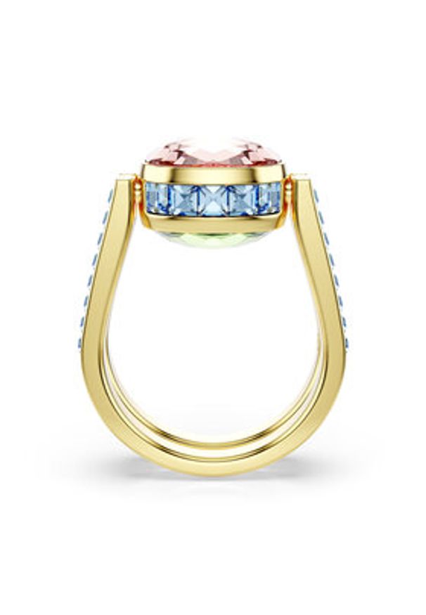 Swarovski Pierścionek Chroma 5706304 Złoty. Materiał: metalowe. Kolor: złoty