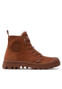 Palladium Trapery Pampa Hi Zip Wl 95982-200-M Brązowy. Kolor: brązowy. Materiał: skóra, nubuk