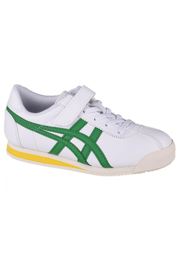 Buty sportowe Sneakersy chłopięce, Onitsuka Tiger Corsair PS. Kolor: biały. Sport: turystyka piesza