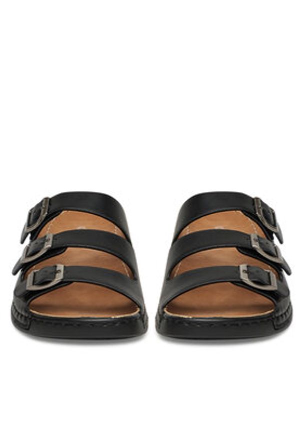 Clara Barson Klapki WFA3730-1 Czarny. Kolor: czarny. Materiał: syntetyk, materiał