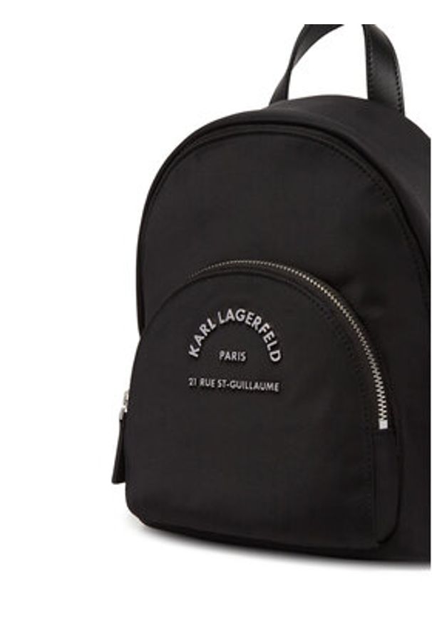 Karl Lagerfeld - KARL LAGERFELD Plecak A2W30081 Czarny. Kolor: czarny. Materiał: materiał