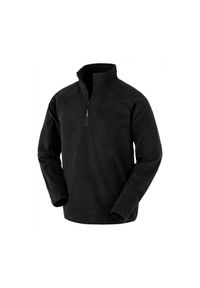 RESULT - Polar z recyklingu z kołnierzem na zamek błyskawiczny Result. Kolor: czarny. Materiał: polar #1
