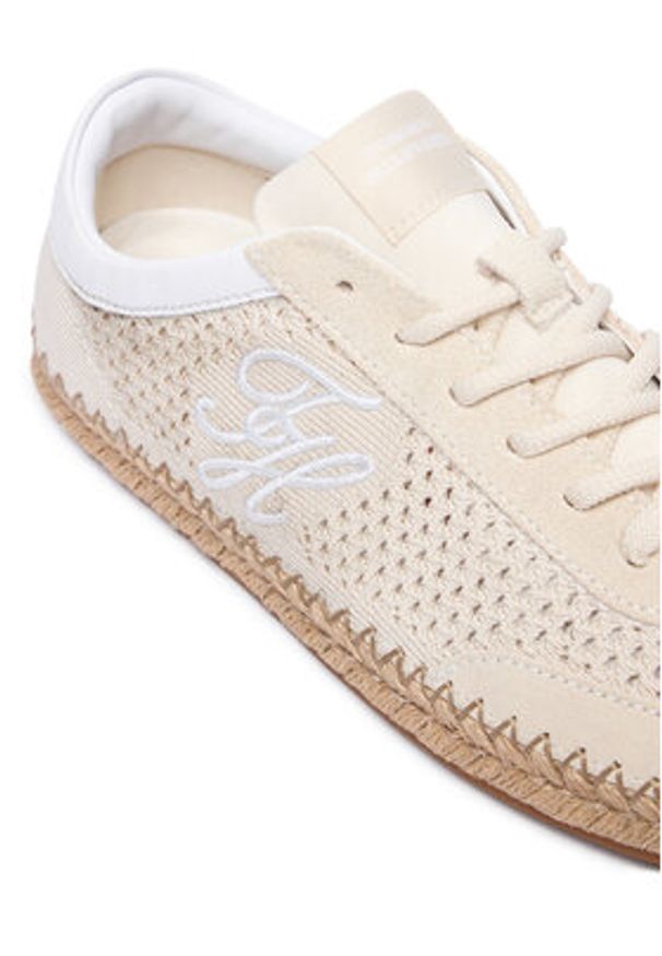 TOMMY HILFIGER - Tommy Hilfiger Espadryle Th Heritage Rope Sneaker FW0FW09406 Beżowy. Kolor: beżowy. Materiał: materiał