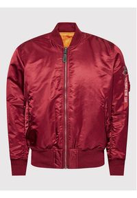 Alpha Industries Kurtka bomber Ma-1 100101 Bordowy Regular Fit. Kolor: czerwony. Materiał: syntetyk