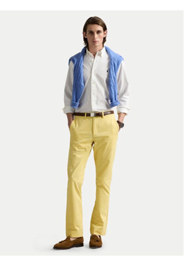 Polo Ralph Lauren Koszula 710937993008 Biały Custom Fit. Typ kołnierza: polo. Kolor: biały. Materiał: bawełna