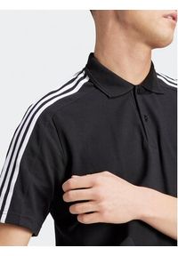 Adidas - adidas Polo Essentials Piqué Embroidered Small Logo 3-Stripes Polo Shirt IC9310 Czarny Regular Fit. Typ kołnierza: polo. Kolor: czarny. Materiał: bawełna #6