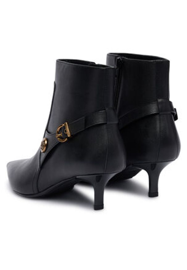 Pinko - PINKO Botki Gloria 14 SD0367 P087 Czarny. Kolor: czarny. Materiał: skóra