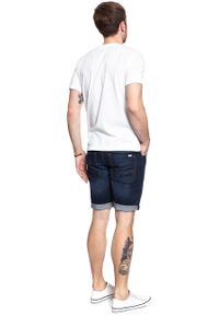 Mustang - SPODENKI MĘSKIE MUSTANG 5 POCKET SHORT SUPER DARK 1007104 5000 942. Materiał: jeans #7