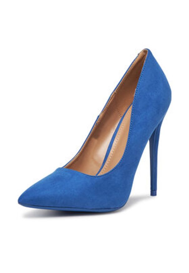 DeeZee Szpilki DZ0023 Niebieski. Kolor: niebieski. Materiał: materiał. Obcas: na szpilce