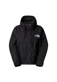 Kurtka The North Face Reign On 0A8BCHJK31 - czarna. Okazja: na co dzień. Kolor: czarny. Materiał: poliester, nylon. Długość rękawa: długi rękaw. Długość: długie. Wzór: aplikacja. Styl: casual