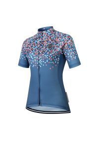 MADANI - Koszulka rowerowa damska madani. Kolor: czarny, niebieski, wielokolorowy. Sport: kolarstwo