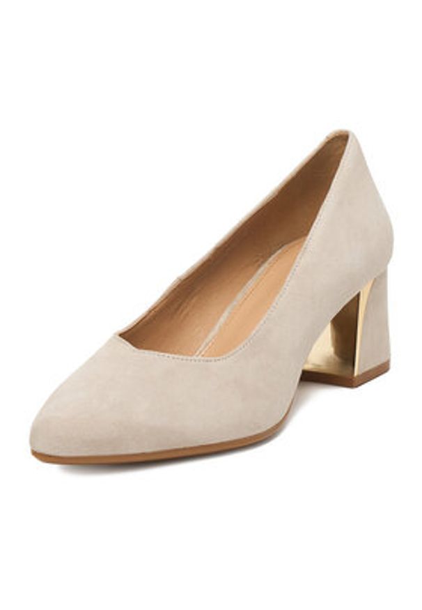 Lasocki Czółenka CEO-WB-UMI-01 Brązowy. Kolor: brązowy. Materiał: zamsz, skóra