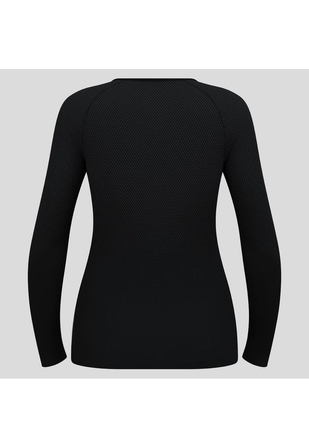 Bluza termoaktywna damska Odlo Performance Light Eco BL Top Crew Neck LS. Kolor: wielokolorowy, czarny, szary