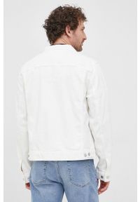 TOMMY HILFIGER - Tommy Hilfiger kurtka jeansowa męska kolor biały przejściowa. Okazja: na co dzień. Kolor: biały. Materiał: jeans. Styl: casual #6