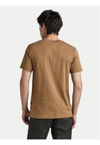 G-Star RAW - G-Star Raw T-Shirt Distressed D24420-336-7172 Brązowy Slim Fit. Kolor: brązowy. Materiał: bawełna #3