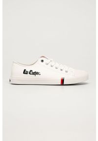 Lee Cooper - Tenisówki. Nosek buta: okrągły. Zapięcie: sznurówki. Kolor: biały. Materiał: syntetyk, materiał, skóra ekologiczna, guma. Szerokość cholewki: normalna #1