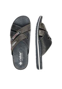 Rieker Klapki CEO-21062-15 Szary. Kolor: szary. Materiał: skóra #3