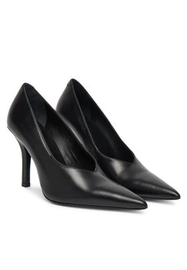 Patrizia Pepe Szpilki 8Z0106 L166 Czarny. Kolor: czarny. Materiał: skóra. Obcas: na szpilce