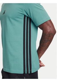 Adidas - adidas T-Shirt Essentials 3-Stripes JX0732 Turkusowy Regular Fit. Kolor: turkusowy. Materiał: bawełna #4