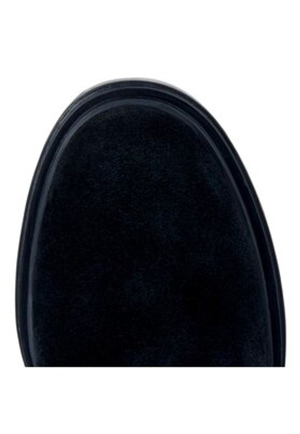 Geox Botki D Damiana D36QCA 022BH C9999 Czarny. Kolor: czarny. Materiał: skóra, zamsz