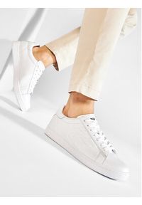EA7 Emporio Armani Sneakersy Biały. Kolor: biały. Materiał: skóra #5