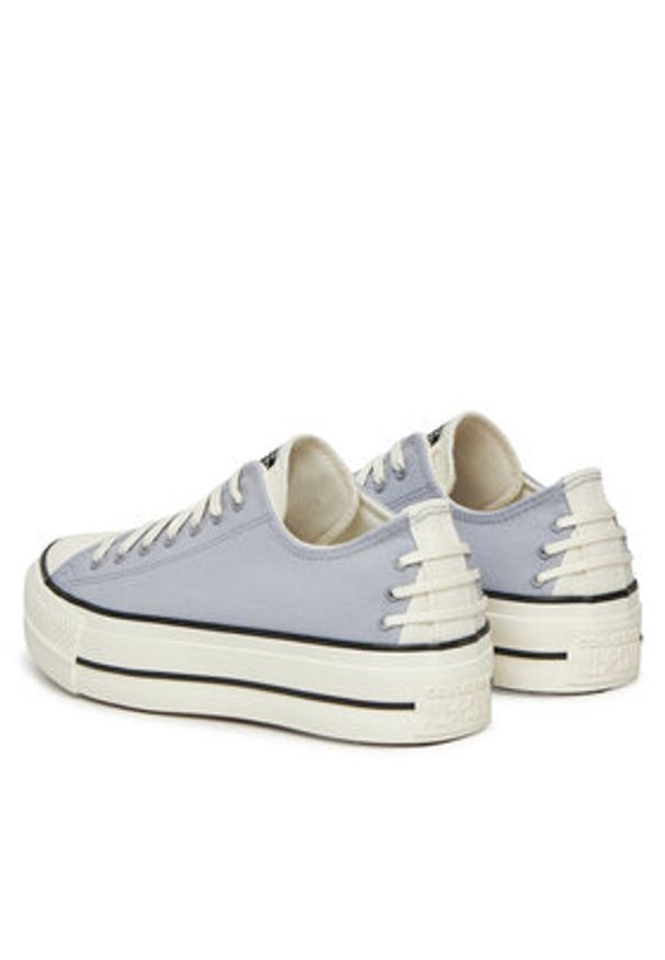 Converse Trampki Chuck Taylor All Star Lift Platform Crafted Laces A12553C Fioletowy. Kolor: fioletowy. Materiał: materiał. Obcas: na platformie