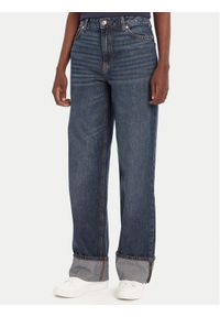 Hugo - HUGO Jeansy Gealena_2 50542144 Granatowy Wide Leg. Kolor: niebieski #1