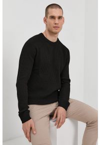 Jack & Jones Sweter męski kolor czarny. Okazja: na co dzień. Kolor: czarny. Długość rękawa: długi rękaw. Długość: długie. Styl: casual #1