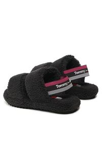Tommy Jeans Kapcie Tj Winter Sandal 2D EN0EN02031 Czarny. Kolor: czarny. Materiał: materiał #2