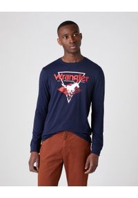 Wrangler - MĘSKI LONGSLEEVE WRANGLER LS MODERN AMERICANA NAVY W7G0D3114 112131821. Długość rękawa: długi rękaw #1