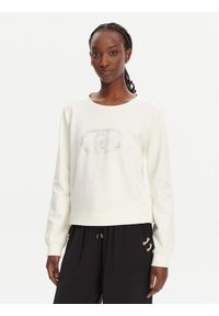 Liu Jo Sport Bluza TA5168 FS090 Biały Regular Fit. Kolor: biały. Materiał: bawełna. Styl: sportowy