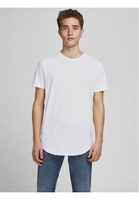 Jack & Jones - Jack&Jones T-Shirt Jjenoa 12113648 Biały Long Line Fit. Kolor: biały. Materiał: bawełna