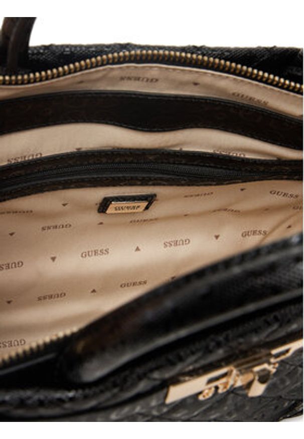 Guess Torebka Idra HWGG81 57060 Czarny. Kolor: czarny. Materiał: skórzane