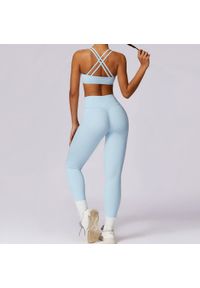 Intica - Legginsy treningowe z wysokim stanem do ćwiczeń Diega. Stan: podwyższony. Kolor: fioletowy. Materiał: materiał. Sport: fitness #4