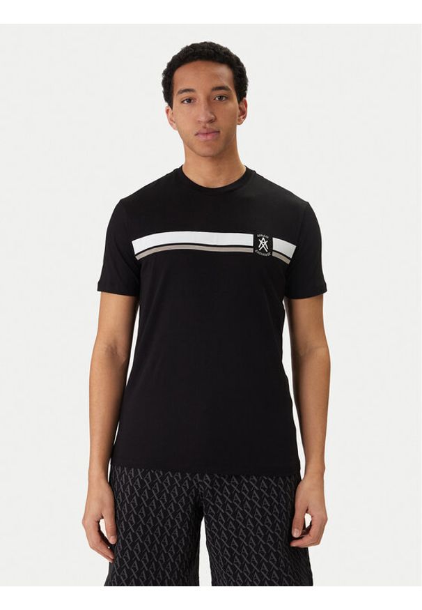 Armani Exchange T-Shirt XM001792 AF12308 UC001 Czarny Regular Fit. Kolor: czarny. Materiał: bawełna