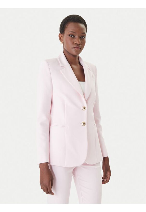 Rinascimento Marynarka CFC0128642003 Różowy Regular Fit. Kolor: różowy. Materiał: syntetyk