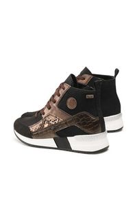 Rieker Sneakersy N7610-00 Czarny. Kolor: czarny. Materiał: skóra #7