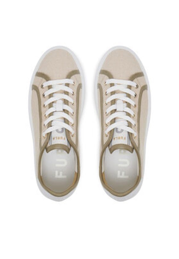 Furla Sneakersy YJ16NUA BX3902 3938S Écru. Materiał: materiał