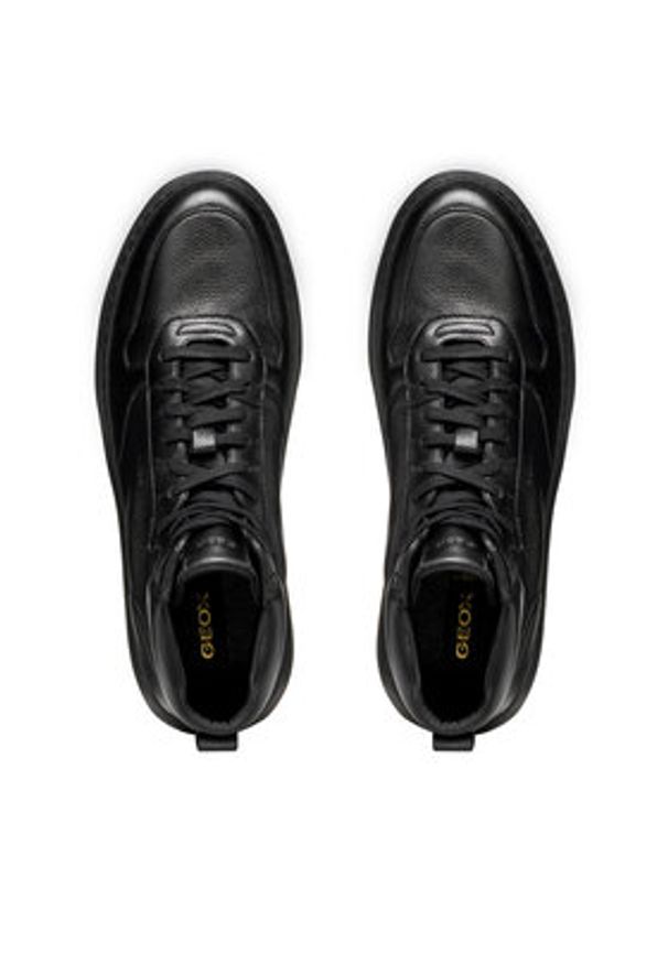 Geox Sneakersy U Deiven D U565WD 00047 C9999 Czarny. Kolor: czarny. Materiał: skóra