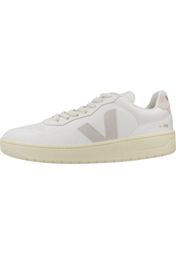 Veja - Buty VEJA V90 OT Biały. Kolor: zielony, biały, wielokolorowy. Materiał: tkanina, skóra. Sport: turystyka piesza